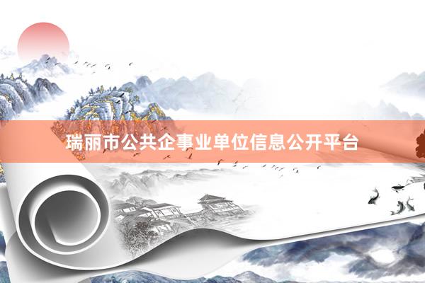 瑞丽市公共企事业单位信息公开平台